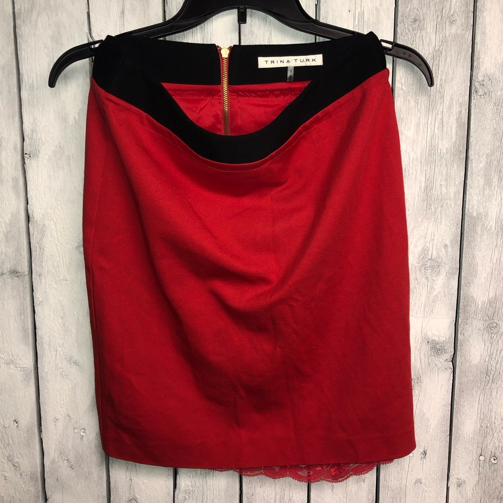Red skirt Trina Turk